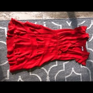 Parker Tangia Silk Ruffle Dress